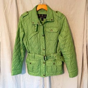 Barbour Women's Quilted Jacket Green Size USA 8
